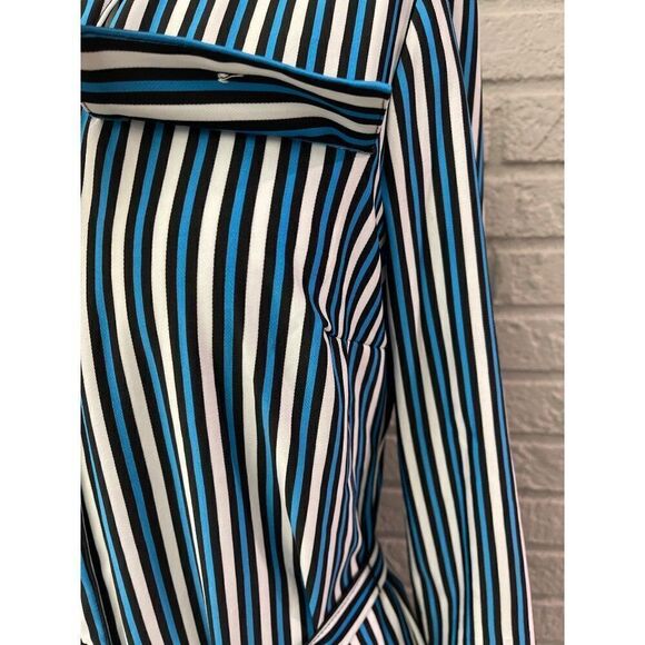 Mlle Gabrielle Striped Stretch Shirt Dress Size S - Picture 7 of 10
